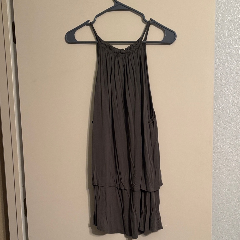 LOFT Charcoal Gray Tank Top